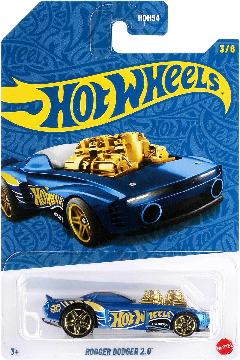 HDH54  
Hot Wheels  
3/6  
Hot Wheels  
Rodger Dodger 2.0  
58  
HNGRFX  
3+  
Mattel