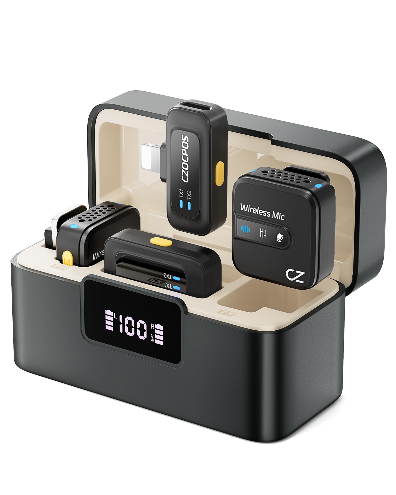 Mic 2 (2 TX + 1 RX + Charging Case)