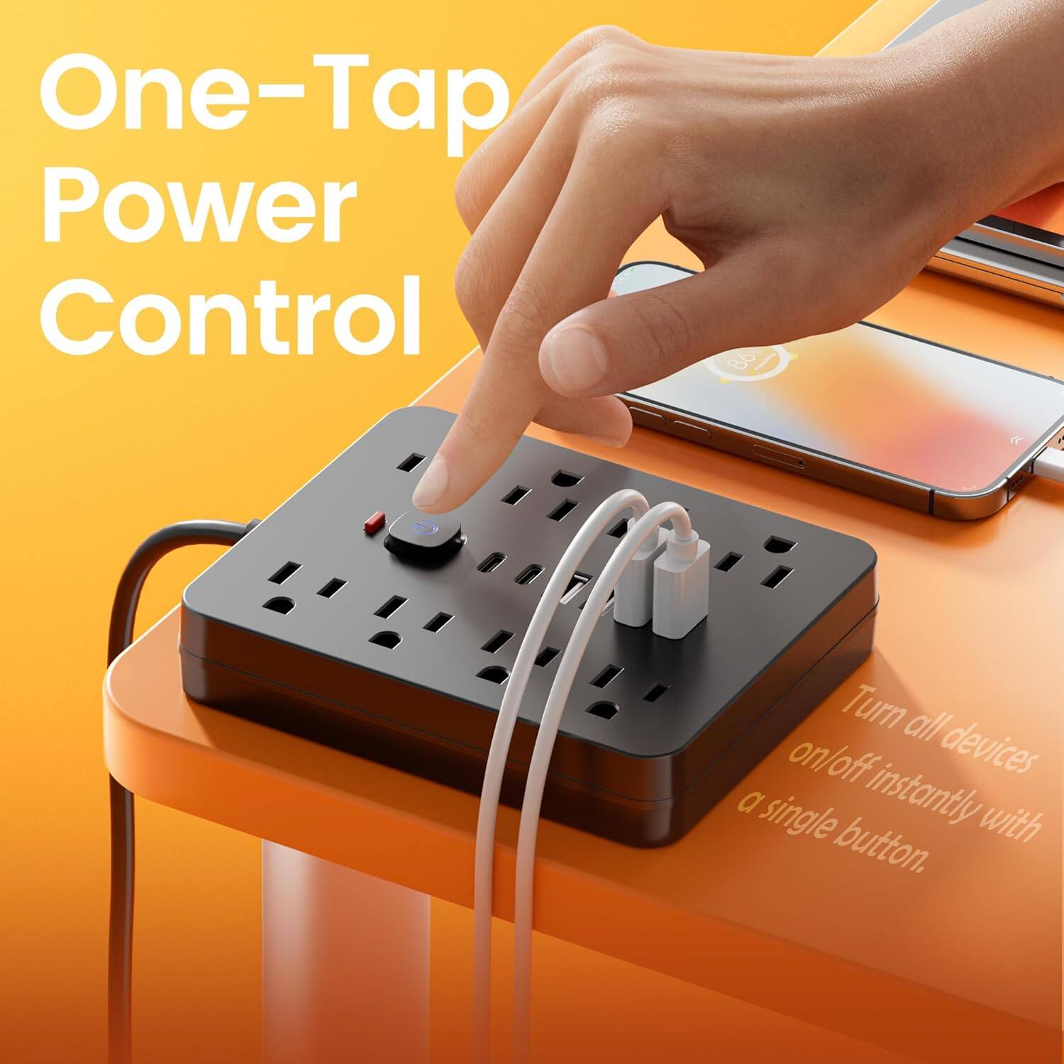 One-Tap Power Control

Turn all devices on/off instantly with a single button.