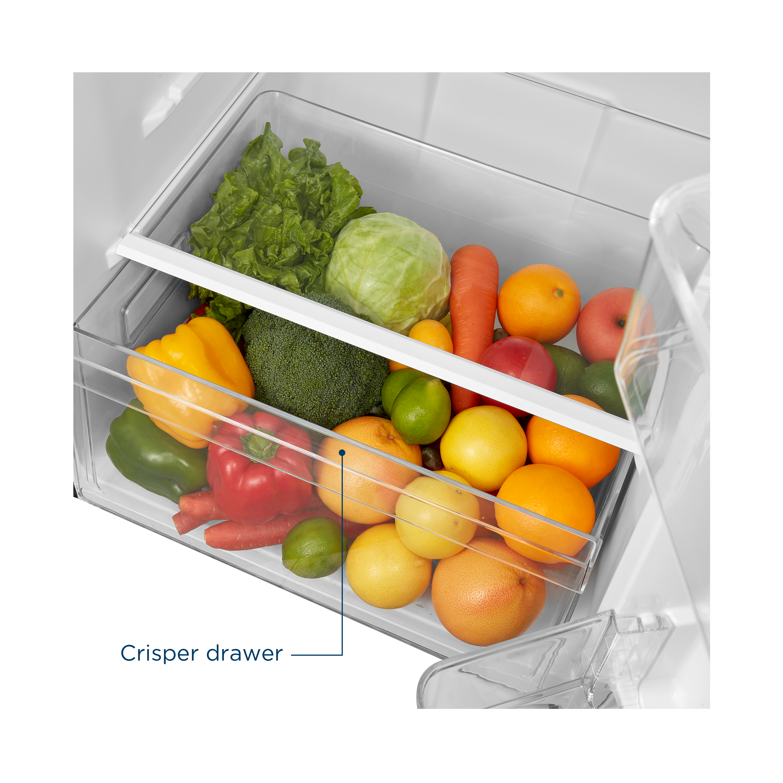 Alt View 2. Insignia™ - 10.1 Cu. Ft. Top-Freezer Refrigerator with Reversible Door and ENERGY STAR Certification - White.