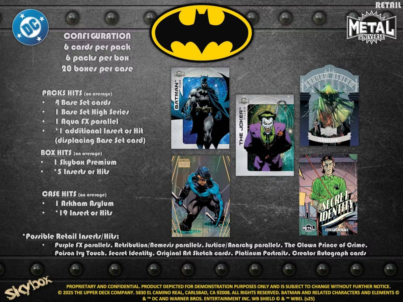 2025 Upper Deck Batman Skybox Metal Universe Blaster Box - Best Buy