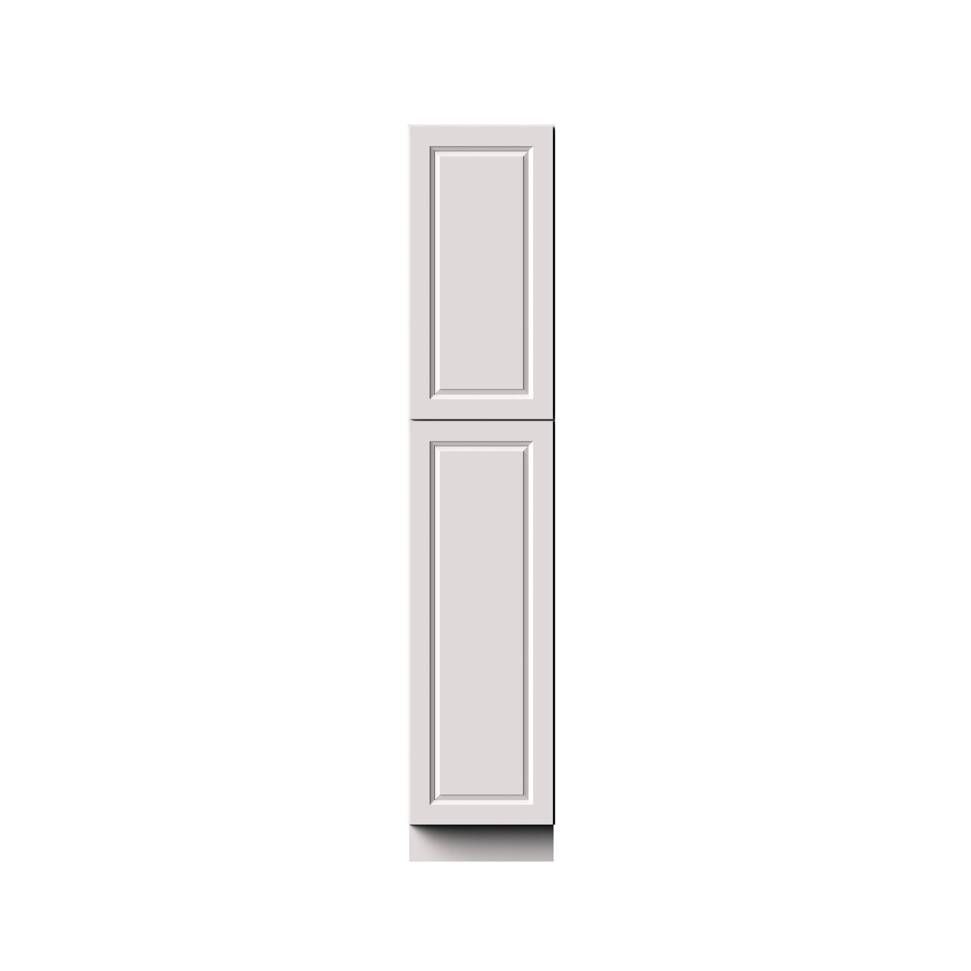 Alt View 1. Boyel Living - 18-in W x 90-in H x 27-in D Shaker RTA Kitchen Pantry Cabinet with Soft-Close Doors - Glacier White.