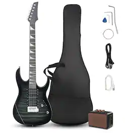 Winado - Ktaxon 170 Model 39in Electric Guitar HSH Pickups for Beginner Black