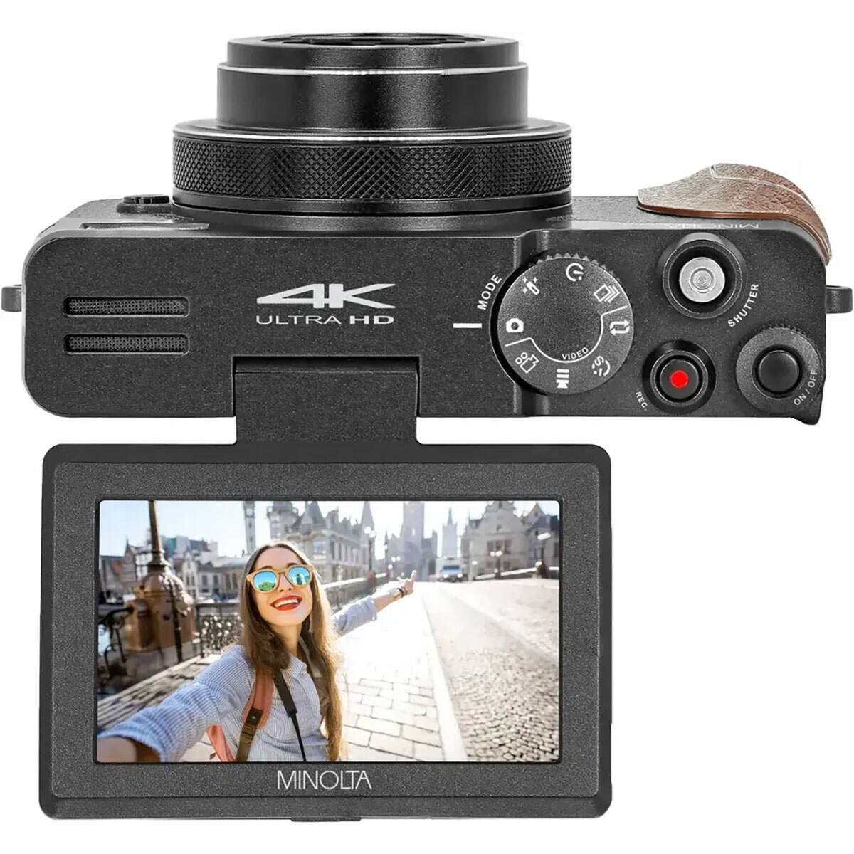4K ULTRA HD  
MODE - O  
VIDEO  
REC  
MIN SHUTTER  
ON/OFF  
MINOLTA