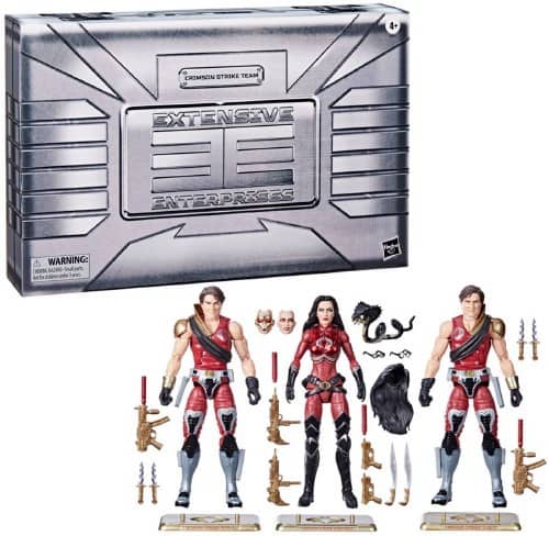 Hasbro - GI Joe Classified Series Crimson Strike Team Exclusive Action Figure 3-Pack #82 [Baroness, Tomax, & Xamot] - Multicolor