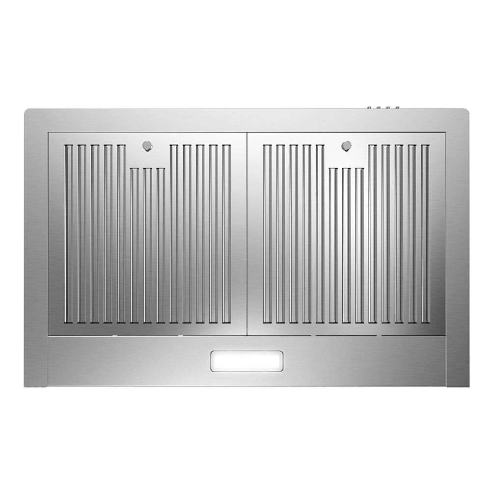 Alt View 8. Streamline - 30 in. Bernardo Convertible Wall Mount 220 CFM Range Hood, Baffle Filters, Push Button Control, LED Light - Brushed Stainless Steel.