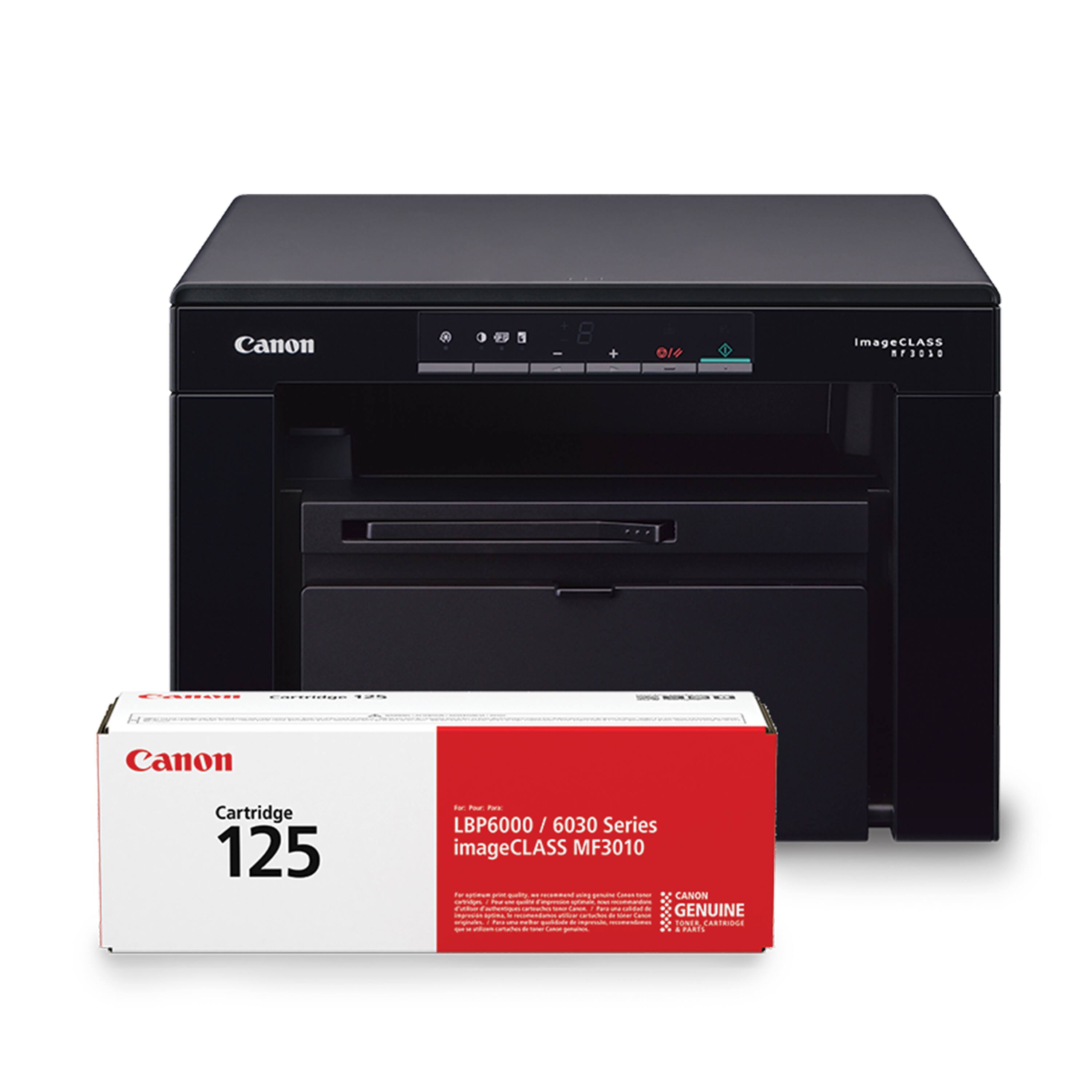 Canon  
ImageCLASS MF3030  
Canon Cartridge 125 for Paur Park LBP6000 6030 Series imageCLASS MF3010 genuine CANON ETE Mino  
Villive tur & GENUINE livink NOMMENTOS with KAPPO  
Calor enginalin, tura ~ quildade de ingressic, TONER CARTRIDGE DE gotation. i PARTS