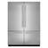 Alt View 2. JennAir - RISE Left Hand Swing Panel Kit for Built-In Bottom Mount - Stainless Steel.