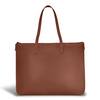 Front. Champs - Onyx Collection Leather Business Tote - Brown.