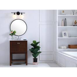 Living District - Gene 2 light Wall sconce - Black And Frosted White Glass