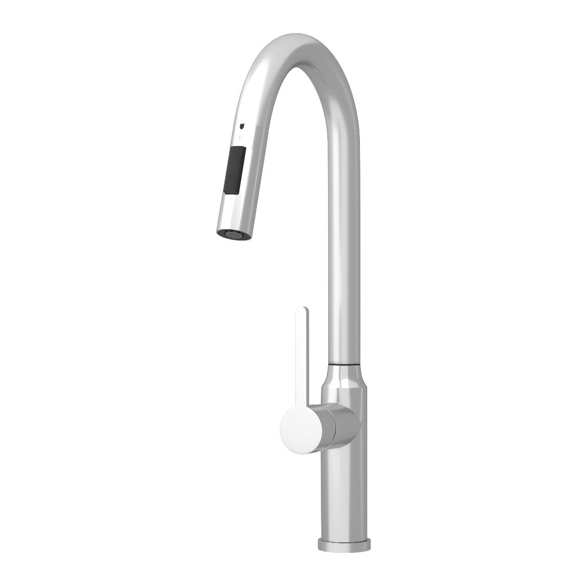 Alt View 2. Ropilly - Ropilly Pull Down Kitchen Faucet Brushed Nickel, Single Handle High Arc Modern Kitchen Sink Faucet - Brushed Nickel.