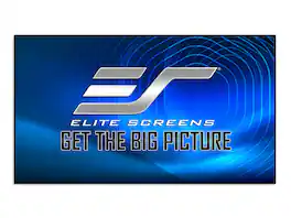 Elite Screens - Aeon Acoustic Pro 180" Home Theater Fixed Projector Screen - Black
