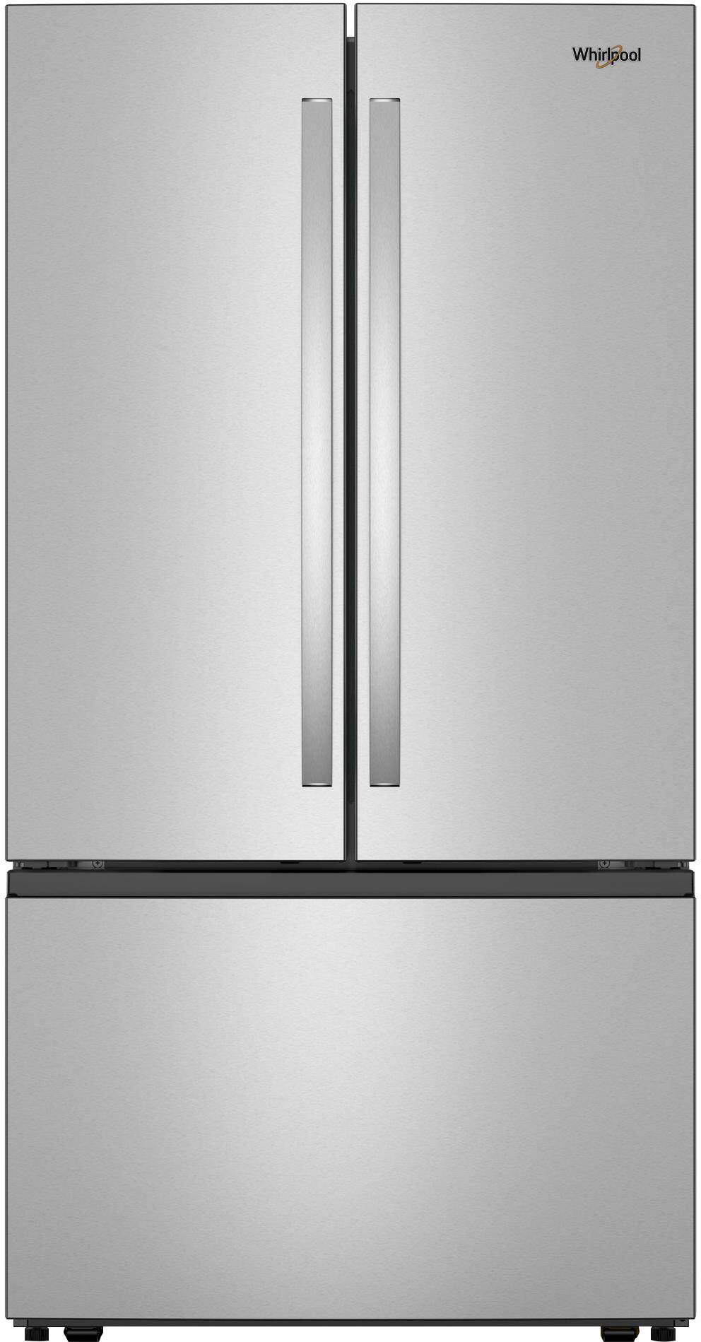 Whirlpool - 36-Inch French Door Refrigerator with Interior Water Dispenser - 31 cu. ft - Stainless Steel