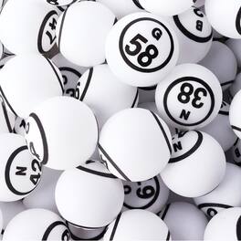 GSE Games & Sports Expert - 1.5" Replacement Bingo Balls of Ping Pong Size for Large Bingo Cage (Double Sides Printed)