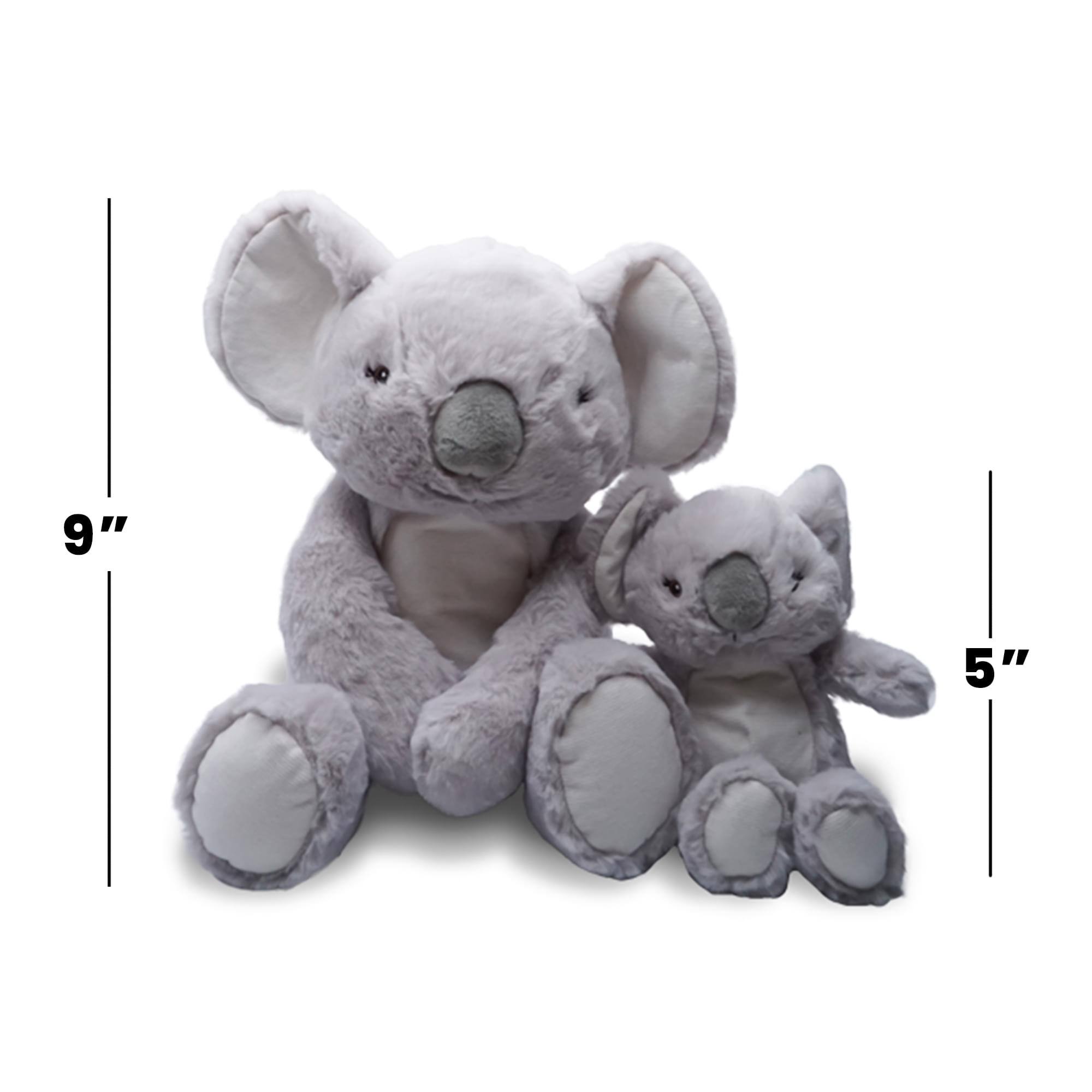 Alt View 2. TriAction Toys - Snooze Monsters Interactive Bedtime Plush Set | Koala With Baby - Grey.