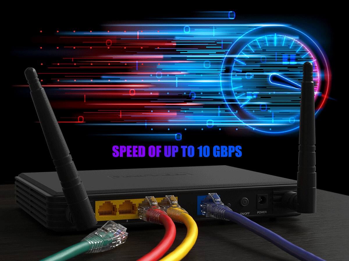 SPEED OF UP TO 10 GBPS

ON/OFF
POWER