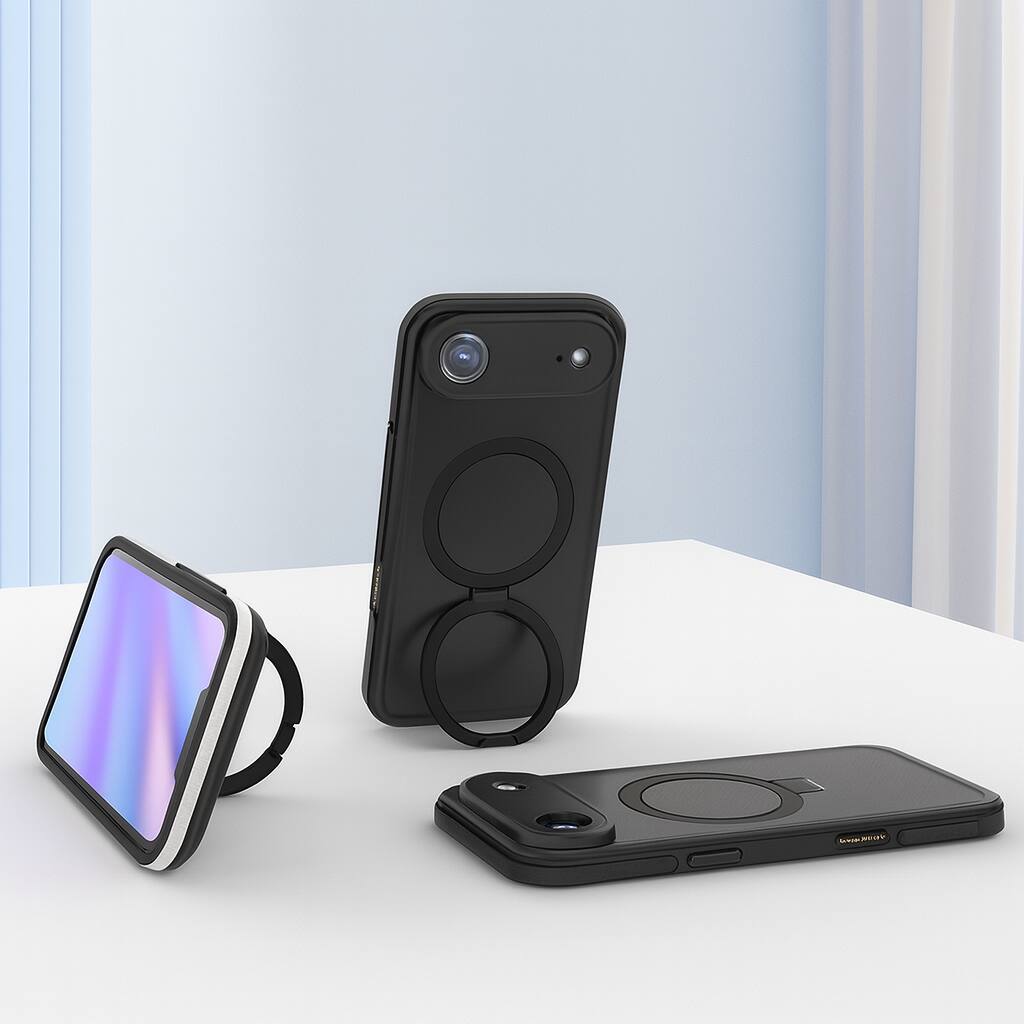 Alt View 2. SaharaCase - Apple Phone Air Waterproof Case | Compatible with Magsafe | Shock Absorbing Corners | Oasis Series - Black.