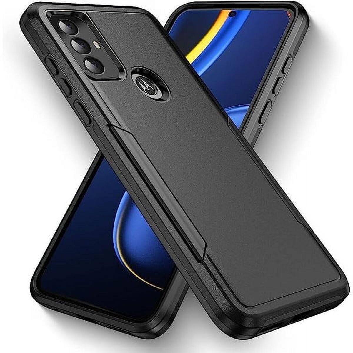 Front. Entronix - Entronix Protective Case for Moto G Pure - Soft-Touch Dual-Layer Design - Black.