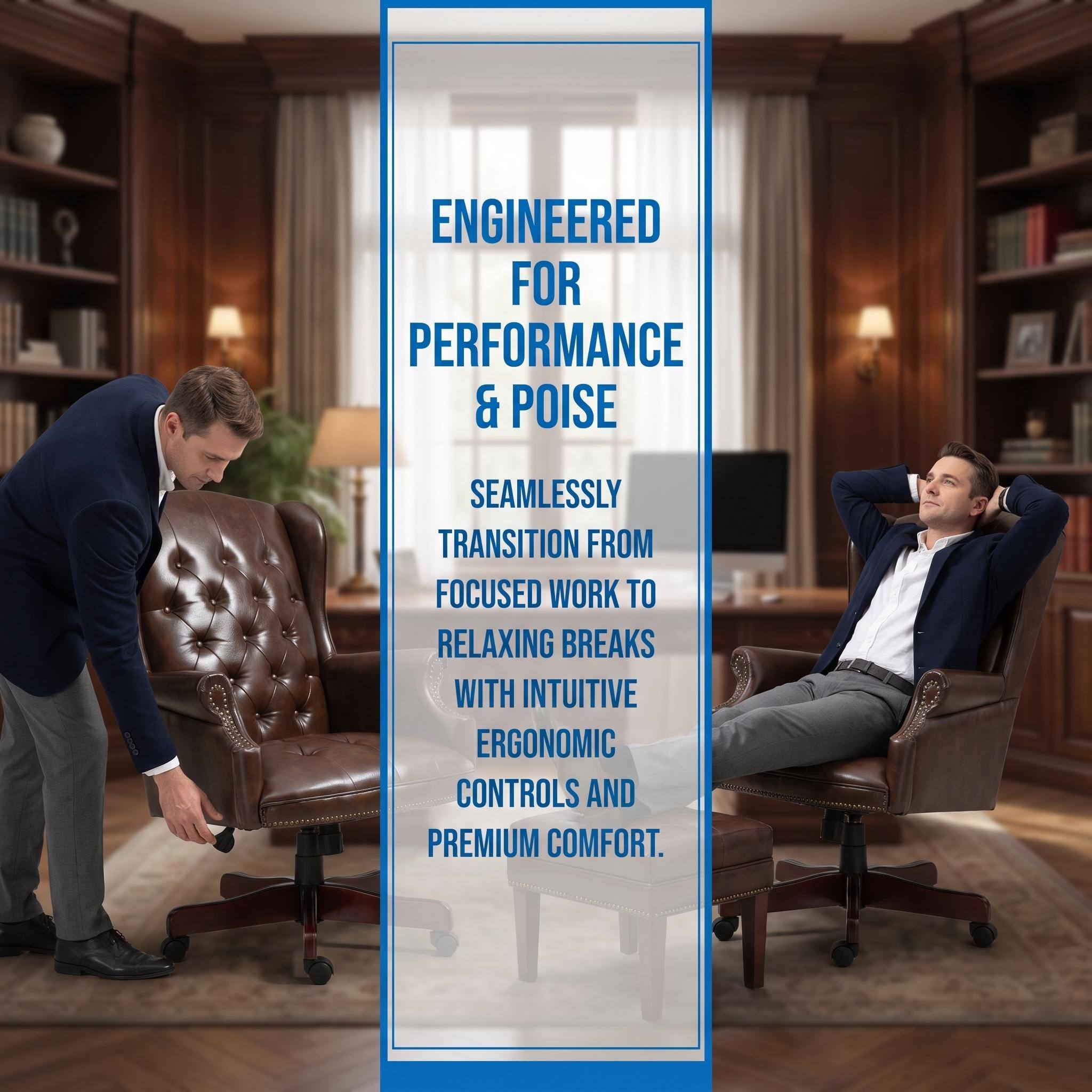 ENGINEERED FOR PERFORMANCE & POISE

SEAMLESSLY TRANSITION FROM FOCUSED WORK TO RELAXING BREAKS WITH INTUITIVE ERGONOMIC CONTROLS AND PREMIUM COMFORT.