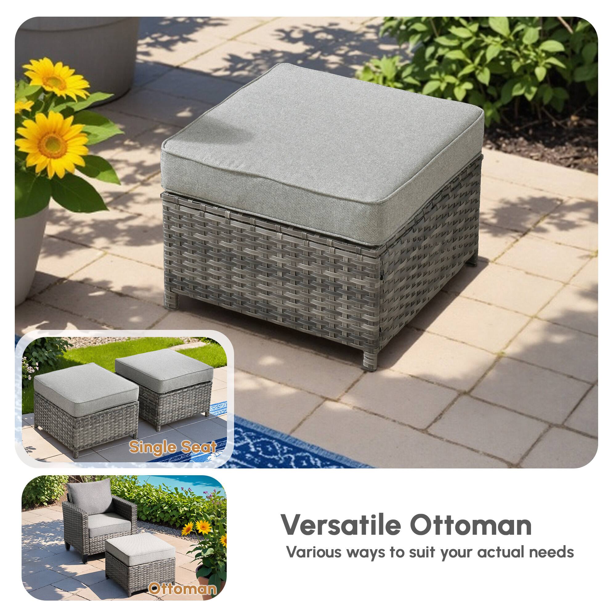 Versatile Ottoman  
Various ways to suit your actual needs  

Single Seat  
Ottoman