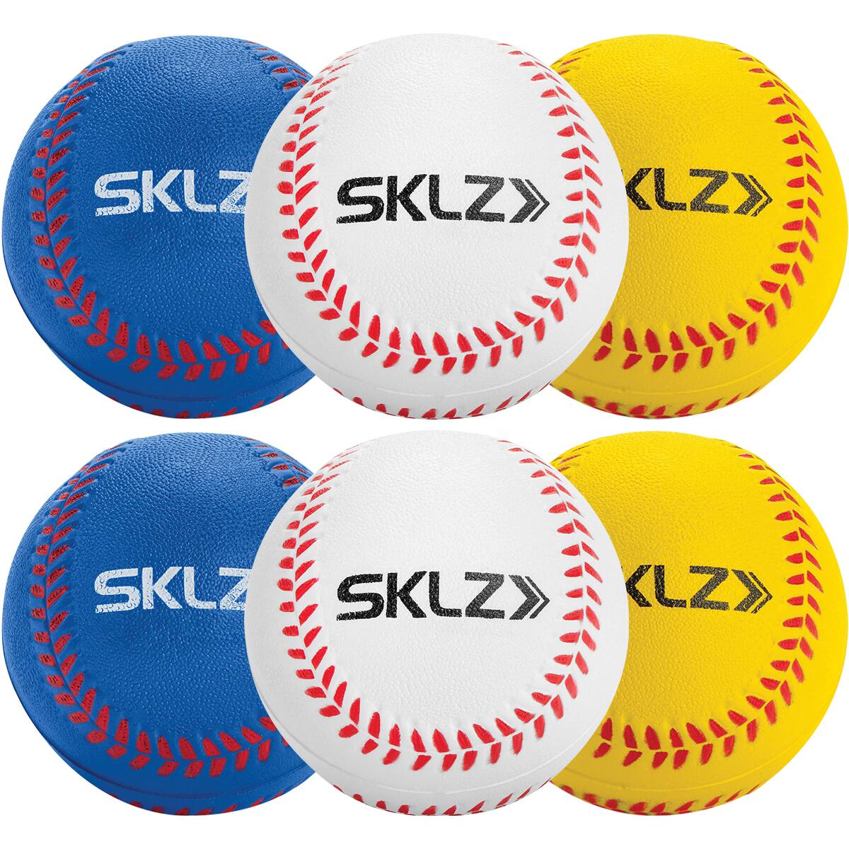 SKLZ - Foam Training Baseballs 6-Pack - White/Yellow/Blue price history on PriceWatchPro