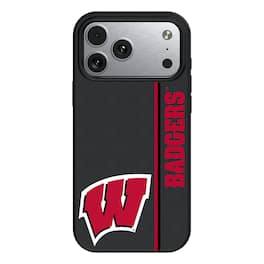 Keyscaper - NCAA - Wisconsin Badgers iPhone Magnetic Bump Case - 15 - Black