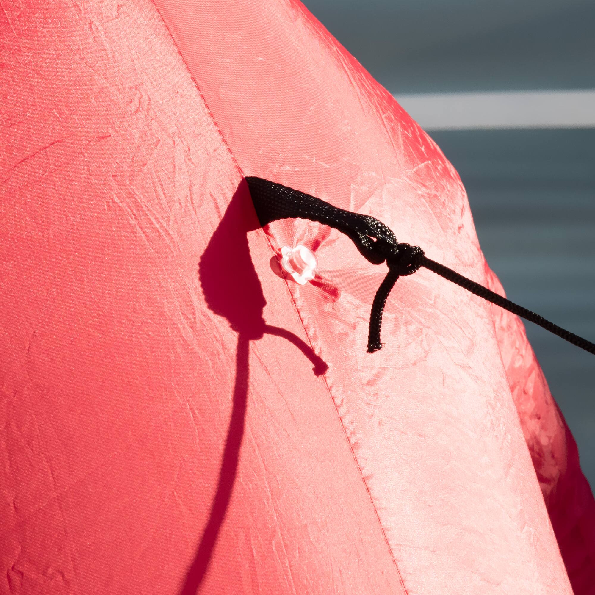 Alt View 7. Outsunny - 8ft Inflatable Smiling Santa with Gift Bag, Outdoor Blow-Up LED Yard Decor for Lawn Garden - Red.