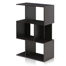 Furinno - Simply Modern Open 3-Tier Open Book Shelf - Expresso