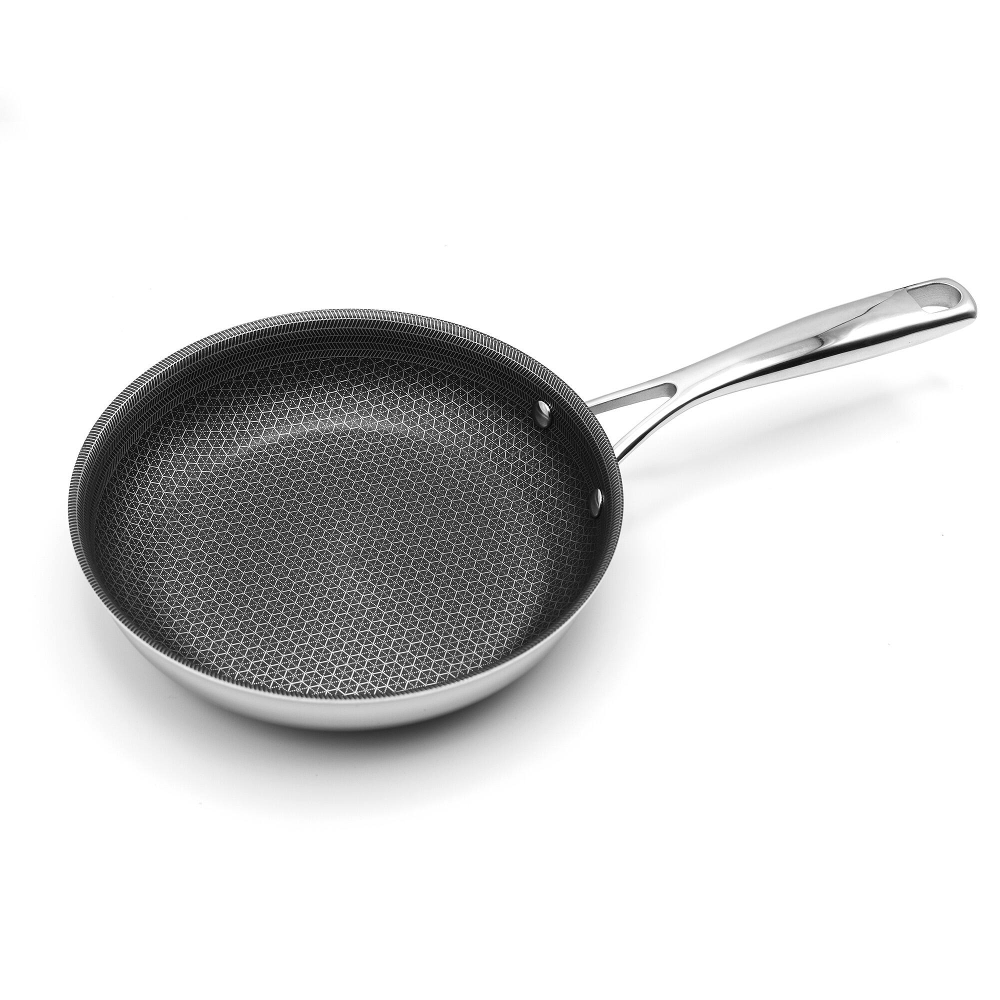 Alt View 2. Kucht - KUCHT Culinary Professional 2-Piece Honeycomb Non-stick Pan Set - Stainless Steel.