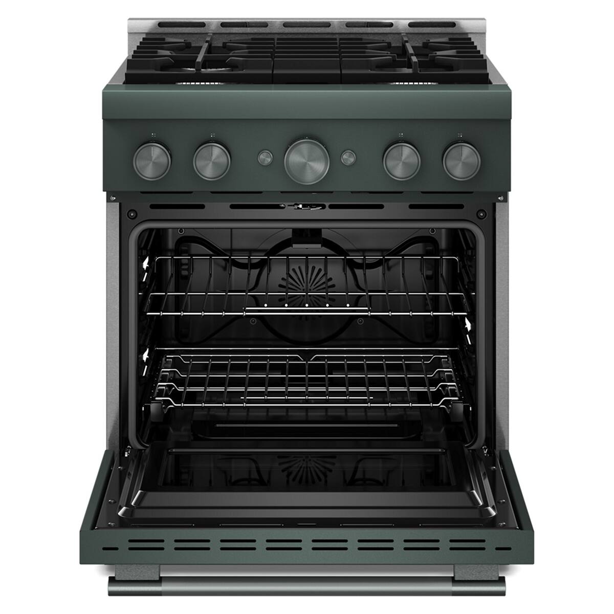 Alt View 4. KitchenAid - 4.1 Cu. Ft. Slide-In Commercial Gas True Convection Range with Self-Cleaning and No Preheat Air Fry Mode - Juniper.