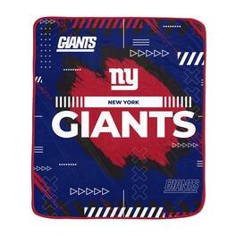 Pegasus - New York Giants 60" x 72" Game Tech Ultra Cozy Blanket - Multicolor