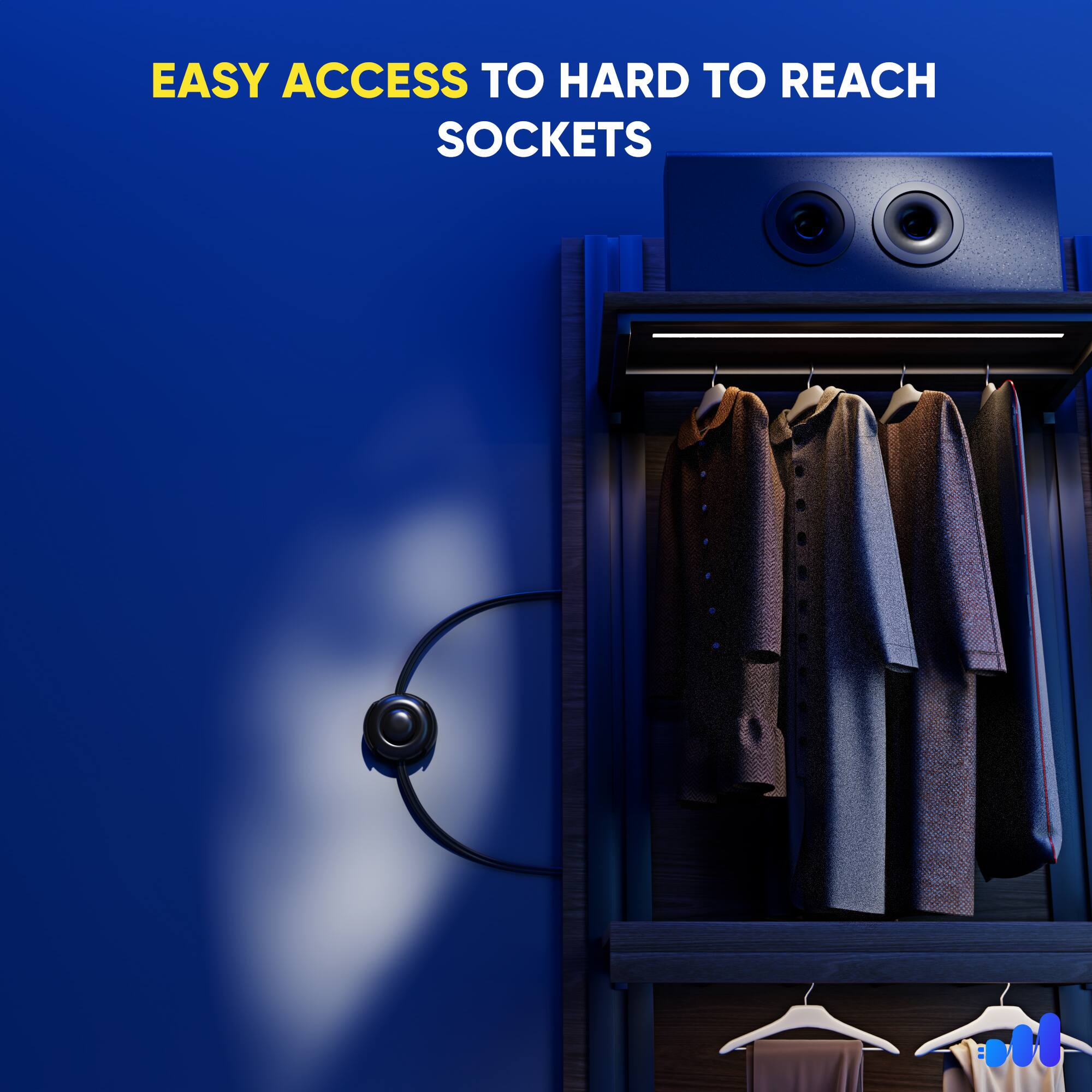 EASY ACCESS TO HARD TO REACH SOCKETS : n