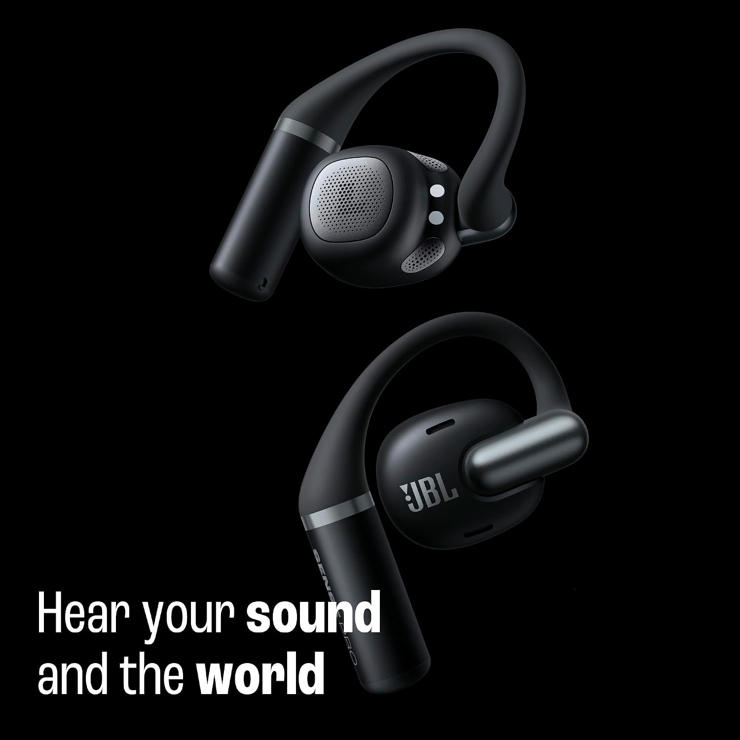 JBL Sense Pro Open Ear Wireless Headphones with Case Black - Best Buy
