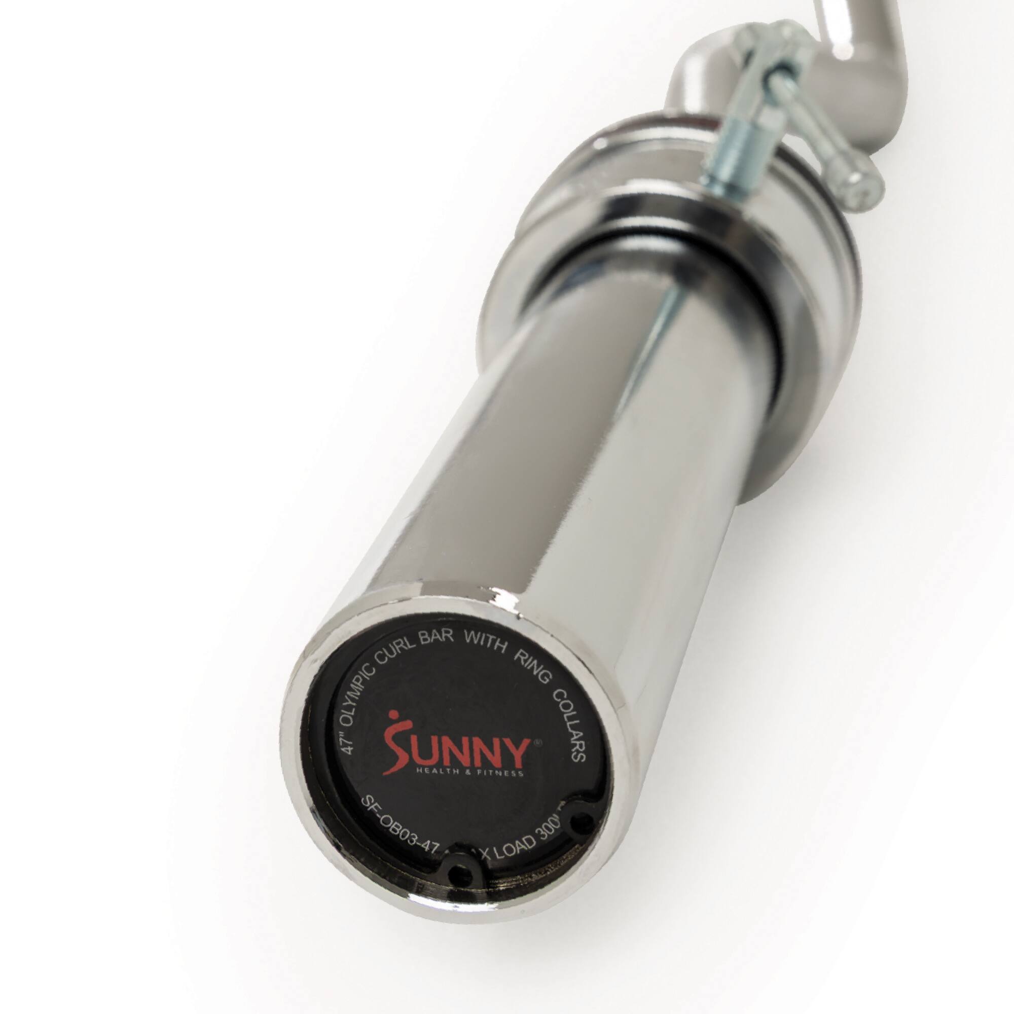 Sunny Health & Fitness  
47" Olympic Curl Bar with Ring Collars  
SP-0803-47  
Load 300 lbs