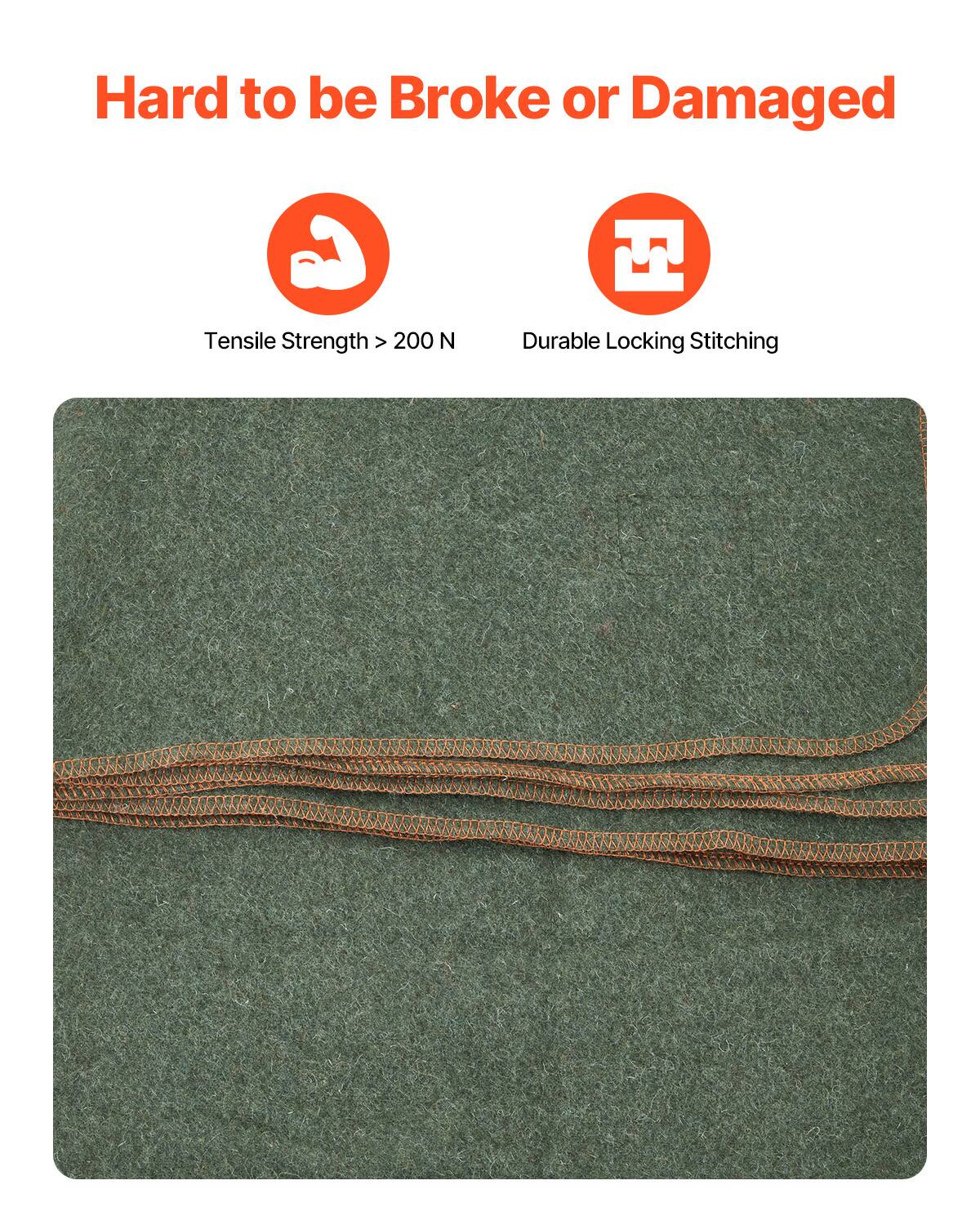 Hard to be Broke or Damaged

- Tensile Strength > 200 N
- Durable Locking Stitching