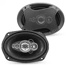Front. 5 CORE - 5Core 6x9 Car Speaker Audio Pair 800W 4Ohm 4 Way Coaxial Speaker w Tweeter-CS 69 4W - Black.