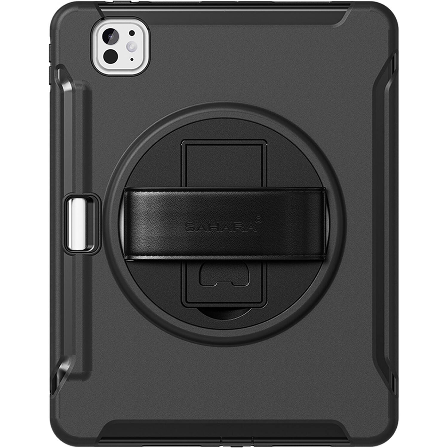 SaharaCase - Raider Series Heavy-Duty Case with Hand Strap for Apple iPad Pro (M4 2024/M5 2025) 11" - Scorpion Black