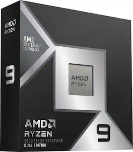 AMD - Ryzen 9 9950X3D2 Dual Edition 16-Core - 32-Thread 4.3 GHz (5.6 GHz Max Boost) Socket AM5 Unlocked Desktop Processor - Silver