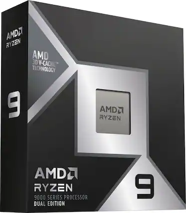 AMD Ryzen 9
AMD 3D V-Cache™ Technology
AMD Ryzen 9000 Series Processor Dual Edition