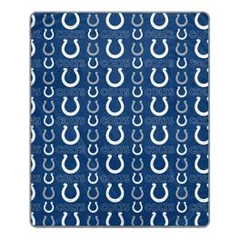 Pegasus - Indianapolis Colts 50" x 60" Repeat Big Logo Wordmark Ultra Soft Blanket - Multicolor