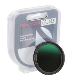 Unique Bargains - 40.5mm Circular Polarizer Filter, Slim Optical Glass with Lens Cap for Vlog Portrait Photography