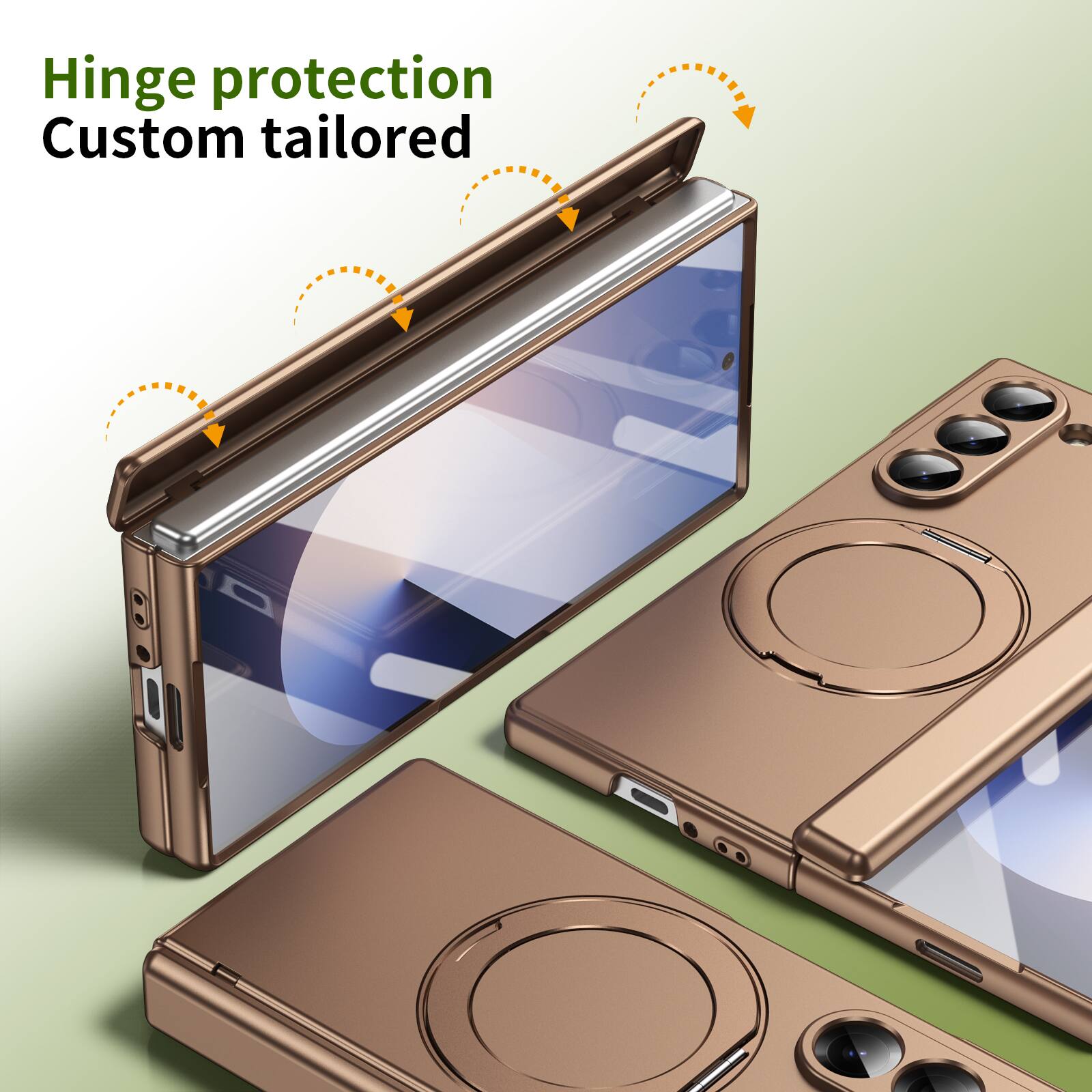 Hinge protection  
Custom tailored
