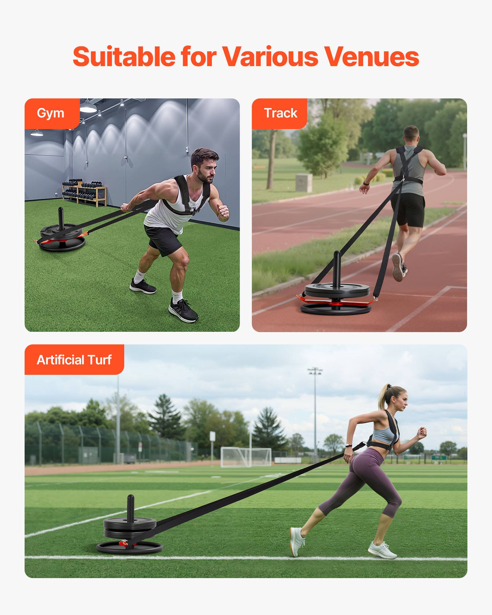 Suitable for Various Venues

- Gym
- Track
- Artificial Turf
