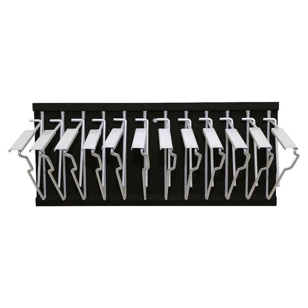Angle. AdirOffice - Steel Blueprint Storage Pivot Wall Rack Office File Rack - Black.