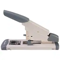 Front. Swingline - Heavy Duty Reduced-Effort Desktop Stapler, 160-Sheet Capacity - Gray/Silver.
