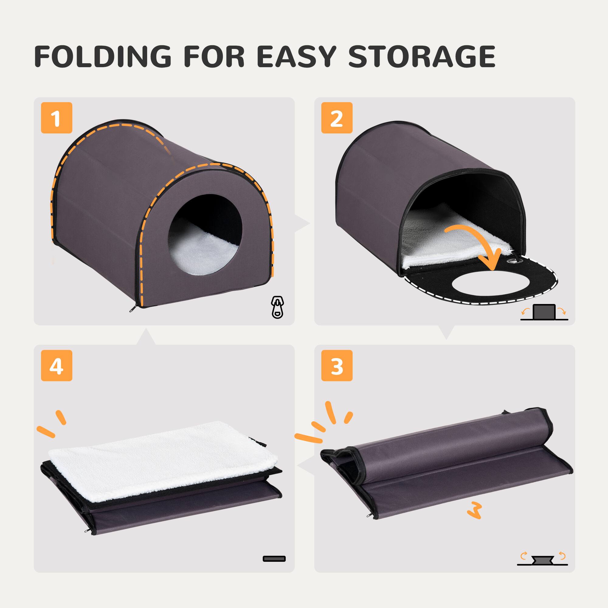 FOLDING FOR EASY STORAGE

1. Fold the mat into a cylindrical shape.
2. Fold the mat in half, aligning the edges.
3. Roll the mat tightly from one end.
4. Place the rolled mat into the storage bag.