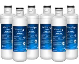 Waterdrop - WDP-F46-6 Refrigerator Water Filter 6-Pack - White