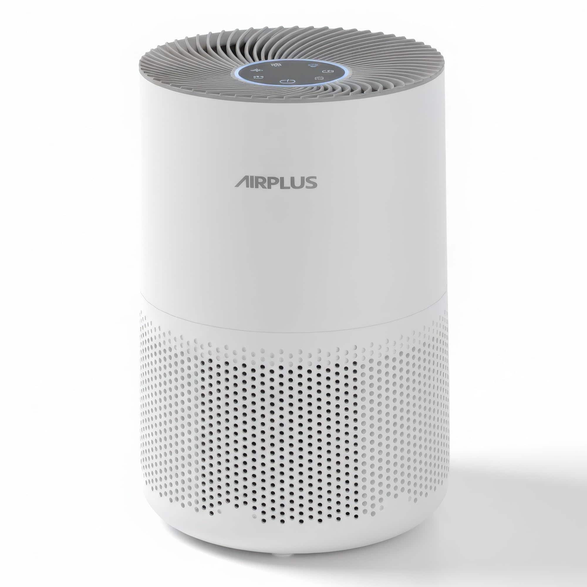 Airplus - 1200 sq. ft. True H13 HEPA True Personal Room Air Purifier in White