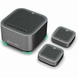 Rocware - A10 USB AI Microphone with Speaker for Medium to Large Room - Wired - 4 x Omni-directional Microphone(s) - Black