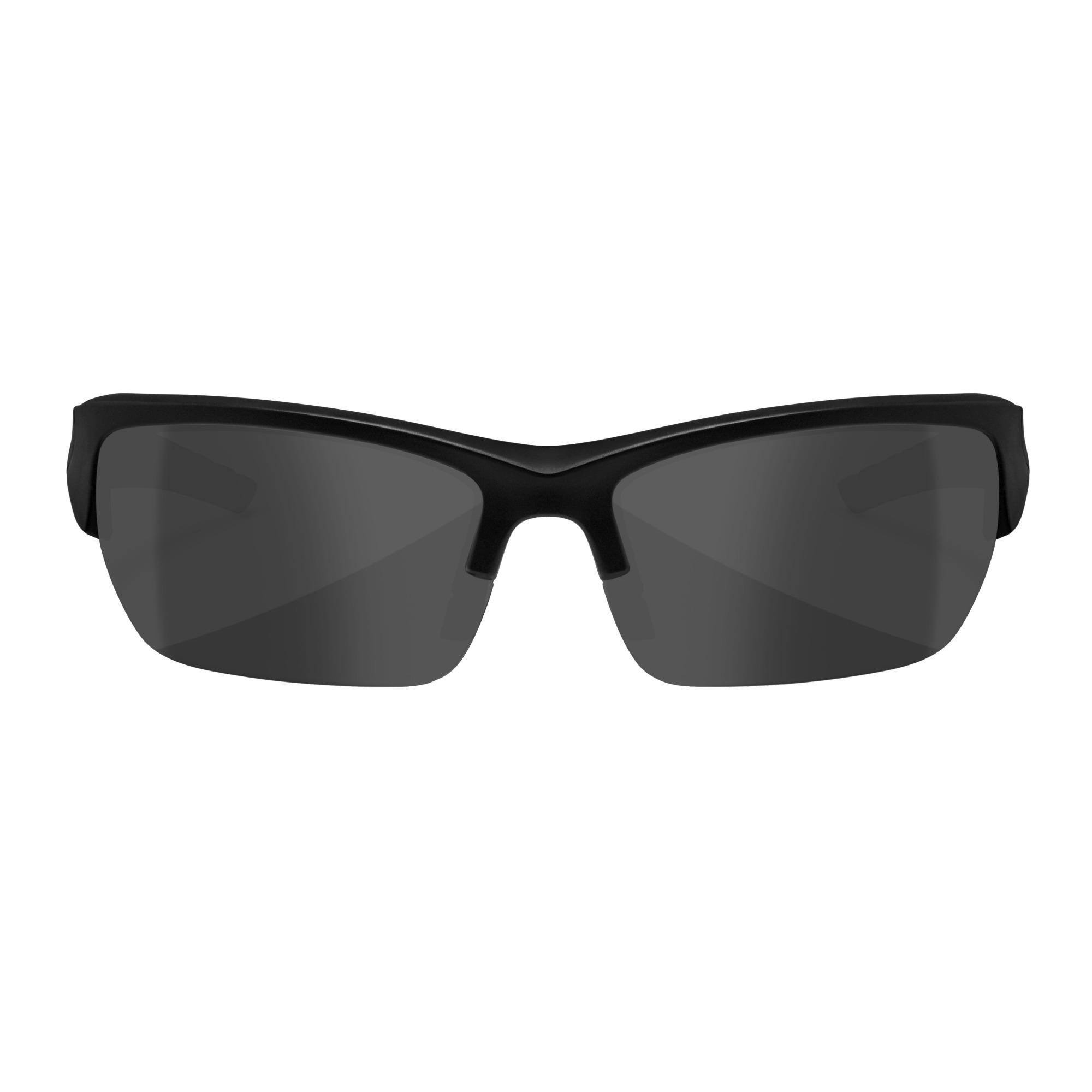 Left. Wiley X - Wiley X Changeable WX Valor Sunglasses (Smoke Gray, Clear Lens and Matte Black) - Gray.